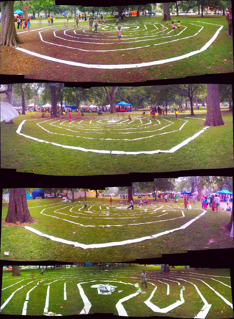 Afrofest Labyrinth Giant Outstallation Art by HiMY SYeD in Queen's Park